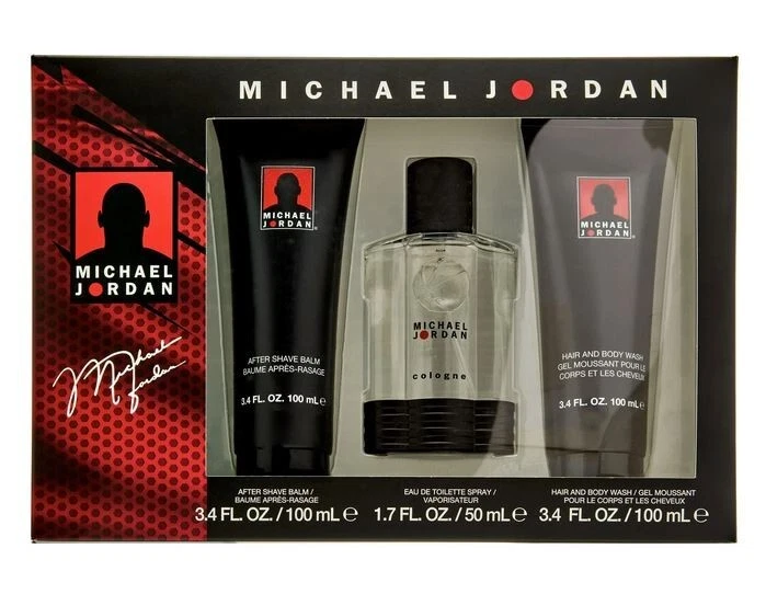 JUEGO DE REGALO MICHAEL JORDAN para Hombre 3 piezas 1.7 OZ Colonia Spray + LAVADO + DESPUÉS DEL AFEITADO Foto 1 de 1