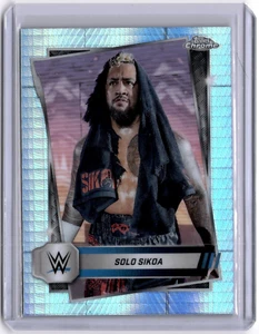 Solo Sikoa 2025 Topps Chrome WWE Geometric Refractor #17 WWE Smackdown - Picture 1 of 2
