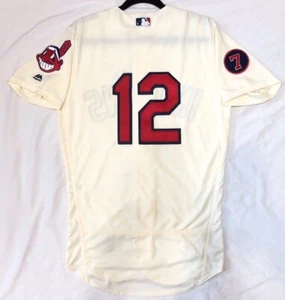 Camiseta deportiva auténtica Majestic, 48 XL CLEVELAND INDIANS, FRANCISCO LINDOR, BASE FLEXIBLE - Imagen 1 de 7