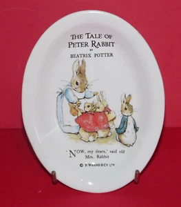 BEATRIX POTTER * The Tale Of Peter Rabbit * Vintage Ceramic Soap Dish * - Picture 1 of 4