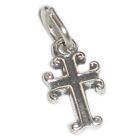 Cross TINY sterling silver charm .925 x 1 Crosses and Holy charms
