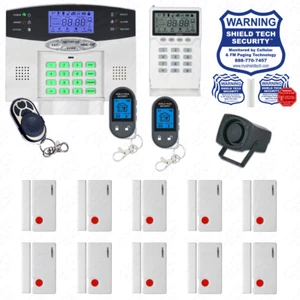 Wireless House Alarm Kit Security System Voice Prompt Backlit Screen US Plug FT - Picture 1 of 11