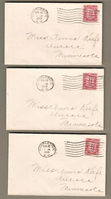 Scott 683 Charleston SC lot of 5 no cachet FDC first day covers 1930 - Image 1 of 2