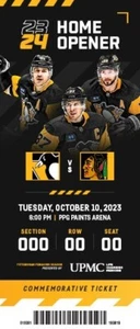 Connor Bedard Debut Commemorative Ticket Pittsburgh Penguins Home Opener 10/10 - Picture 1 of 1