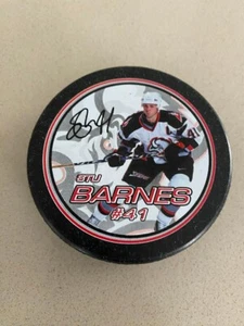 Stu Barnes Autographed Player Puck Buffalo Sabres Rare!! - Picture 1 of 2