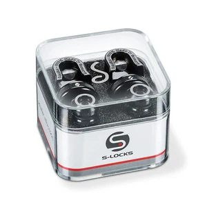 Schaller S-Locks Strap Lock System in Black Chrome - Picture 1 of 1