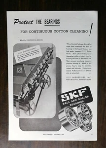 Vintage 1946 SKF Kugel- und Rollenlager ganzseitige Originalanzeige - Bild 1 von 1