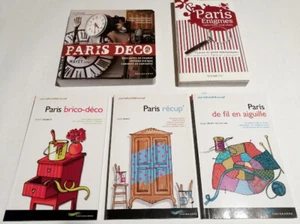 Lot de 5 livres sur Paris, Déco, récup, brocante et énigmes éditions Parigramme - Picture 1 of 2