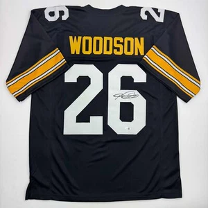 Autographed/Signed Rod Woodson Pittsburgh Black Football Jersey JSA COA - Picture 1 of 4