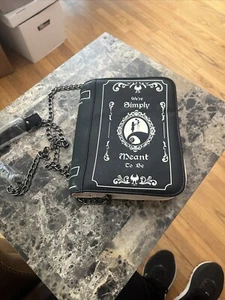 Disney Loungefly Nightmare Before Christmas Purse Bag Book Chain NEW - Picture 1 of 13