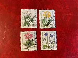 GERMANY BERLIN 1983 USED OR MNH FLOWERS WILDFLOWER ALIPNE AURICULA PRIMROSE - Picture 1 of 6