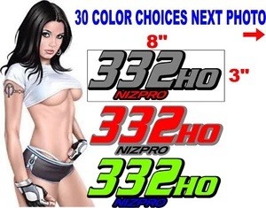 332 HO SHO NIZPRO Yamaha  Outboard Engine Decals Kit Stickers  decal - Picture 1 of 3