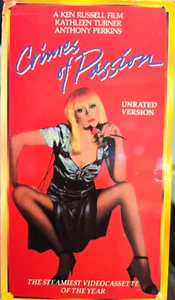 CRIMES OF PASSION VHS Ken Russell Tuner Anthony Perkins unrated steamiest - Picture 1 of 3