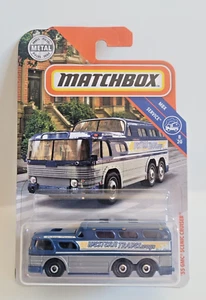 Matchbox 2019 90/100 MBX Service '55 GMC Scenic Cruiser Blue - Picture 1 of 3