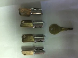 HAWORTH LOCK CORES & KEYS SL SERIES CHROME Sets of 1-6 With Core Removal Key - Picture 1 of 1