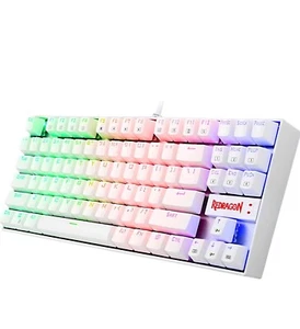 Redragon K552 W RGB Mechanical Gaming Keyboard 60% Compact 87 Key Kumara Wired - Picture 1 of 5