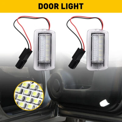 2X Lâmpada LED de Cortesia para Porta Branca para 2008-2022 Toyota Camry Avalon Sequoia - Imagem 1 de 4
