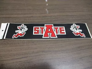 Adesivo paraurti vintage ASU Runnin Indian Jumpin' Joe Arkansas State University - Foto 1 di 7