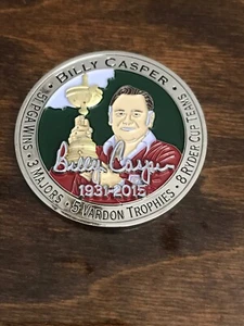 Billy Casper PGA Distinguished Service Coin Collectable Coin - Picture 1 of 2