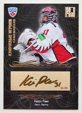 2012-13 KHL Gold Collection Gamemakers Gold #GAM-074 Karri Ramo #/25