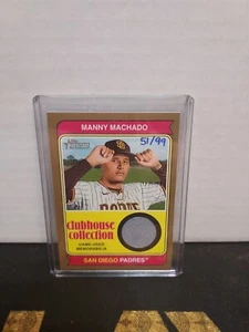 2023 Topps Heritage Baseball Manny Machado Gold Relic 51/99 Game Used Padres  - Picture 1 of 2
