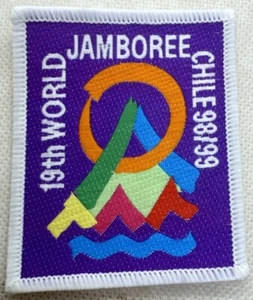 1998 / 1999 Chile 19th World Jambore WHITE Border - Picture 1 of 1