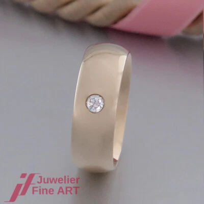 SAINT MAURICE Trauring/Ehering mit 1 Brillant (Diamant) 0,12ct -8K/333 Gelbgold  - Bild 1 von 4