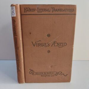 Traductions littérales pratiques vintage début années 1900 couverture rigide Virgil's Eneid
