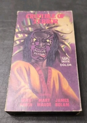 CRUCIBLE OF TERROR - Mike Raven - Mary Maude (VHS-Tape) Rare Tested Foto 1 de 4