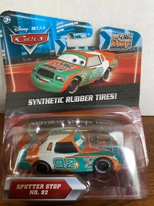 Mattel Disney Pixar Cars Synthesekautschukreifen #92 Sputter Stop B6 - Bild 1 von 2