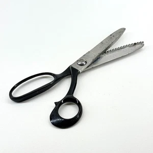 VINTAGE PICCO PINKING SHEARS SCISSORS FABRIC SEWING DRESSMAKING TOOL TAILORS - Picture 1 of 6