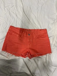 NWOT J BRAND JEANS Cut Off Shorts In Tangerine 27 - Picture 1 of 13