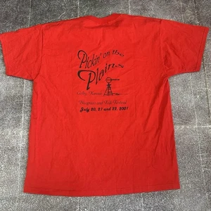 Mens Vintage Y2K FOTL Bluegrass Pickin on The Plains Folk Festival T Shirt Sz XL - Picture 1 of 4