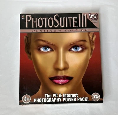 MGI Photosuite III Platinum PC Windows 95/98/NT 4.0 Sealed Software Case - Image 1 of 4