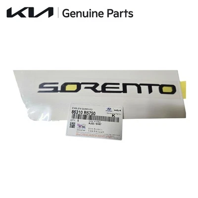 Fabricante de equipos originales emblema de letras de maletero negro alto brillo 2021 2023 Kia Sorento 86310R5750 Foto 1 de 2