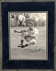 Ron Santo Signed 8x10 Photo Velvet Matted Chicago Cubs HOF JSA LOA - Picture 1 of 3