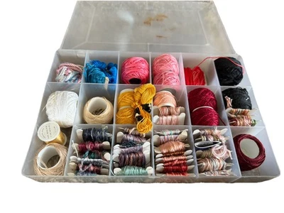 DMC Embroidery Floss And Rolls And Smaller Amounts- New & Used - Incl Case - Image 1 of 3