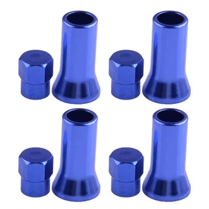4Sets Aluminum Alloy Car Tire Wheel Stem Air Valve Hex Caps & Sleeve Cover hh - Picture 1 of 5
