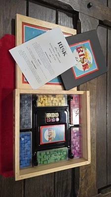 RISK Cont. Board Game Parker Bros 2003 Nostalgia Series Ed, Wooden NEW open box. - Image 1 of 4