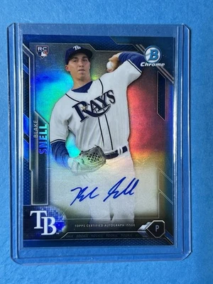 Blake Snell 2016 Bowman Chrome Blue RC Auto - 78/150 - - Image 1 of 2