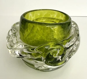 Merrilee Moore Green Glass Votive Candle Holder Life Is But A Dream - Picture 1 of 4