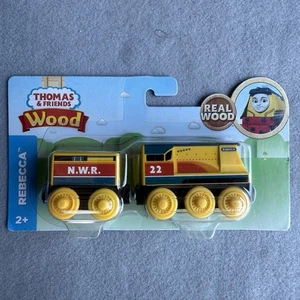 Thomas & Friends Legno Rebecca Ferrovia Treno Auto Serbatoio Motore e Tender FXT43 - Foto 1 di 8