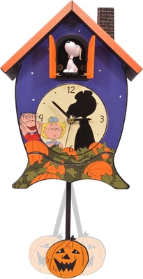 Reloj de cuco Mark Feldstein, Peanuts Gang It'S the Great Pumpkin Halloween Sound Foto 1 de 4