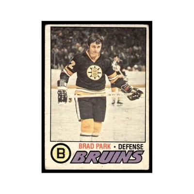 Brad Park 1977 O-Pee-Chee #190 Boston Bruins Hockey Card EX - Image 1 of 3