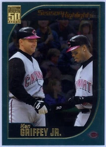 2001 Topps Chrome Ken Griffey Jr Season Highlights Card Number 314 Mint  - Picture 1 of 2