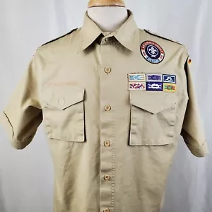 Boy Scouts Of America Uniform Shirt Medium Short Sleeve, Las Vegas Area Council - Picture 1 of 15