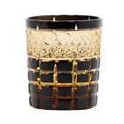 Kolorowe szklanki w stylu japońskim Edo Kiriko do whisky ręcznie cięte przezroczyste 9 uncji czarne