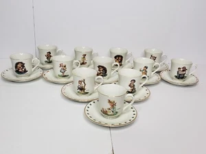 12er Set Vintage M J Hummel Teetasse Untertasse Sets LQQK! - Bild 1 von 13