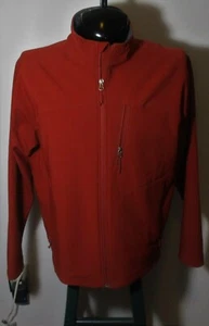 REI Rust Red Full Zip Fleece Lined Jacket Men's Size L - Picture 1 of 7