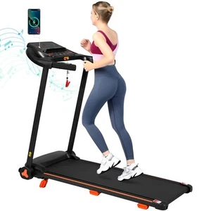Folding Treadmill 2.5HP 7.5MPH Speed 5% Incline Bluetooth Speaker  USB Charge    - Picture 1 of 17